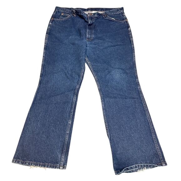 Vintage Roebucks Men's Blue Straight Jeans Size 42x30 Relaxed Fit - Picture 1 of 9